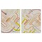 Stupell Industries Retro Neutral Patterns 2 pc Canvas Wall Art Set Design by Grace Popp